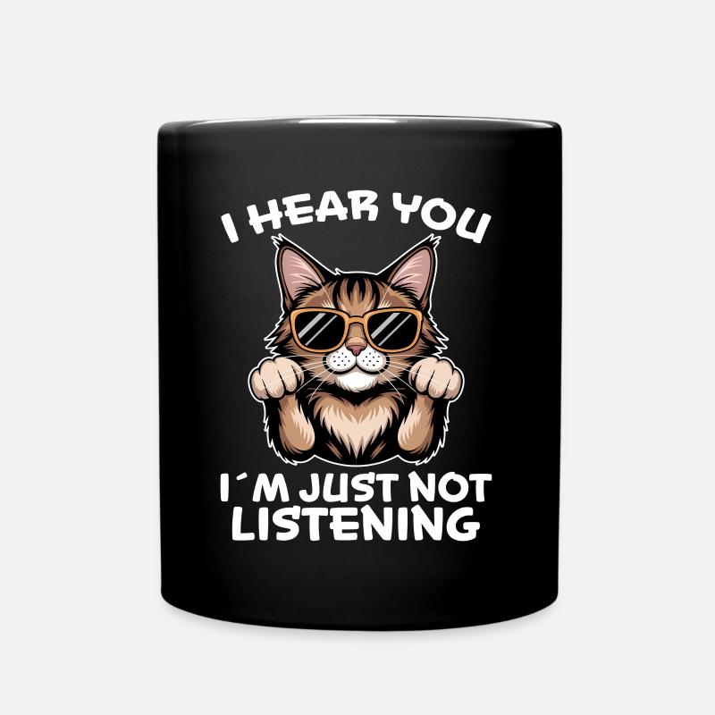 Maine Coon Saying Funny Maine Coon Gift - Full Colour Mug - black