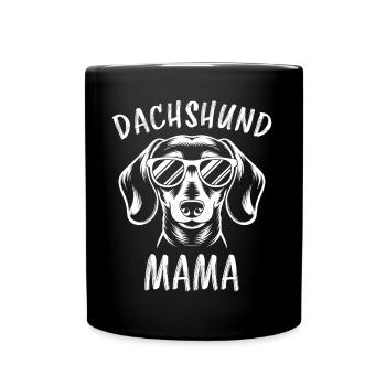 Teckel disant teckel maman drôle teckel cadeau - Mug uni - noir - Devant