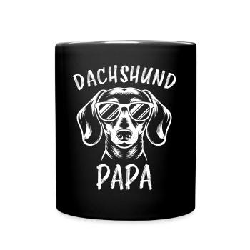 Teckel disant teckel papa drôle teckel cadeau - Mug uni - noir - Devant