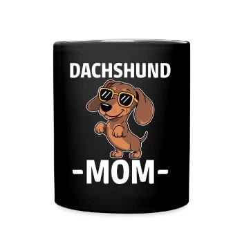 Teckel disant teckel maman drôle teckel cadeau - Mug uni - noir - Devant