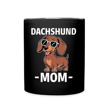 Teckel disant teckel maman drôle teckel cadeau - Mug uni - noir - Devant