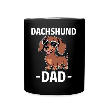 Teckel disant teckel papa drôle teckel cadeau - Mug uni - noir - Devant
