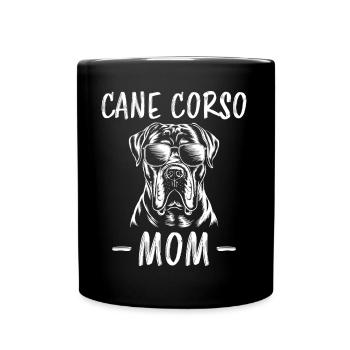 Cane Corso Italiano Maman Maman Cane Corso Cadeau - Mug uni - noir - Devant
