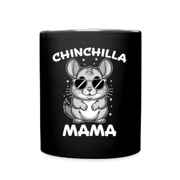 Chinchilla disant maman drôle Chinchilla cadeau - Mug uni - noir - Devant