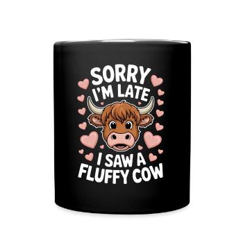 Highland Cow Highland Ecossais Highland Cattle Gift - Mug uni - noir - Devant