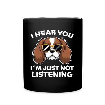 Cavalier King Charles Spaniel Dire Chien Cadeau - Mug uni - noir - Devant