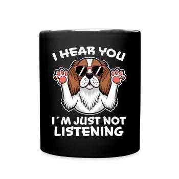 Cavalier King Charles Spaniel Dire Chien Cadeau - Mug uni - noir - Devant