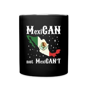 Latino Zentral Amerika Mexiko Mexikaner - Tasse einfarbig - Schwarz - Vorne