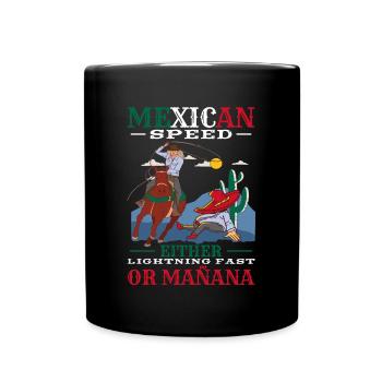 Mexiko Kostüm Für Hispanic Heritage Monat - Tasse einfarbig - Schwarz - Vorne