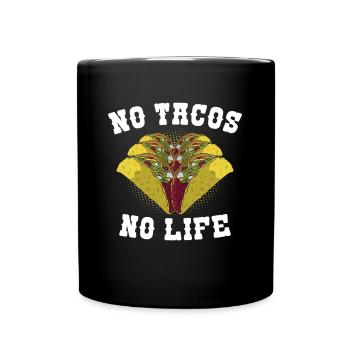Mexique Pas de tacos pas de vie - Mug uni - noir - Devant
