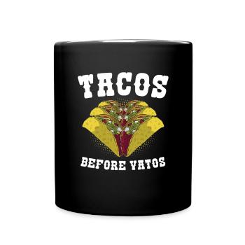 Tacos mexicains avant Vatos - Mug uni - noir - Devant