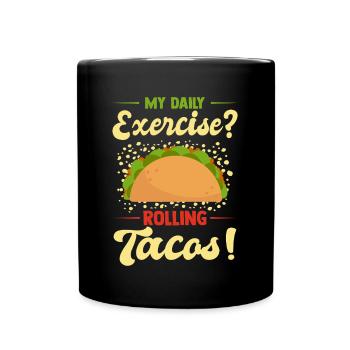 Tacos mexicains Tacos mexicains - Mug uni - noir - Devant