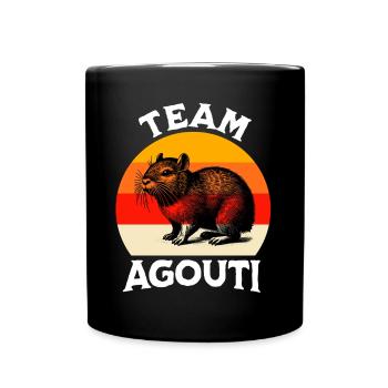 Team Aguti - Tasse einfarbig - Schwarz - Vorne