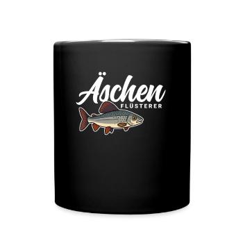 Äschen Flüsterer - Tasse einfarbig - Schwarz - Vorne