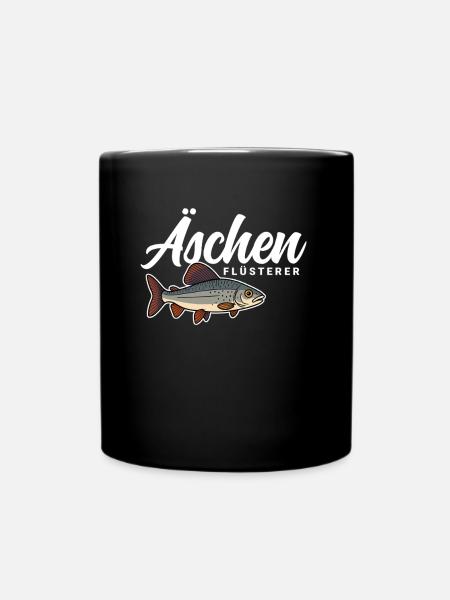 Äschen Flüsterer - Tasse einfarbig - Schwarz