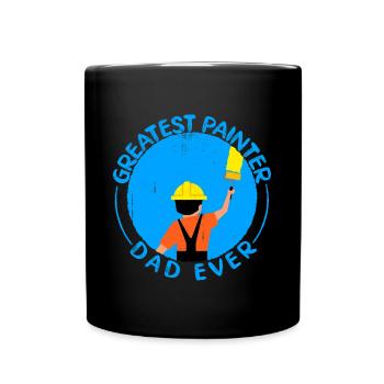 House Painter Dad Unique Gifts - Full Colour Mug - black - Front