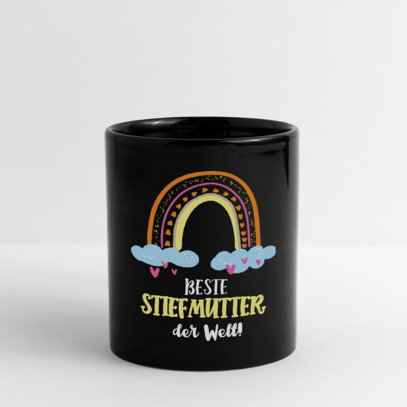 Beste Stiefmutter Mutter Mama Stiefmama Patchwork Tasse einfarbig