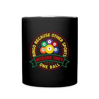 Jeu de bingo parce que d’autres sports nécessitent le bingo - Mug uni - noir - Devant