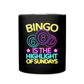 Le jeu de bingo est le point culminant du bingo du dimanche - Mug uni - noir - Devant