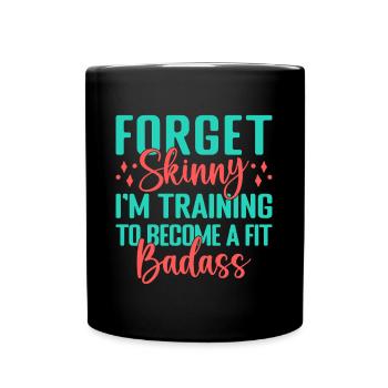 Fitness Motivation Bodybuilder Fit Badass - Mug uni - noir - Devant