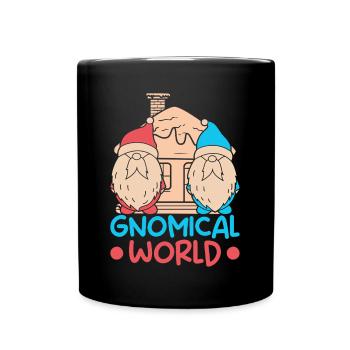 Garden Gnome Costume Gnomical World Gnome - Full Colour Mug - black - Front