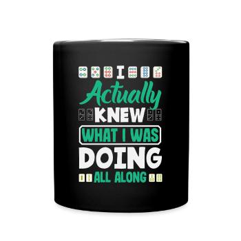 Joueur de Mahjong Drôle Mah Jongg Disant Ma Jiang - Mug uni - noir - Devant