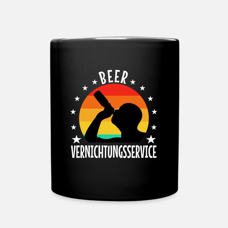Service de destruction de bière - Mug uni - noir