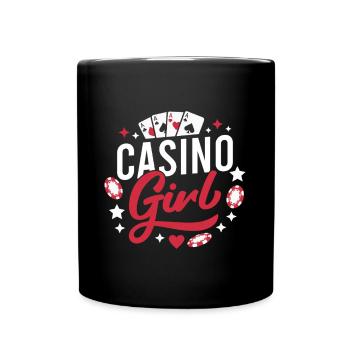 Jeux d’argent Fan Casino Girl Casino - Mug uni - noir - Devant