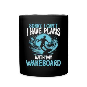 Wakeboarde Wakesurf Board Wakeboarding - Full Colour Mug - black - Front