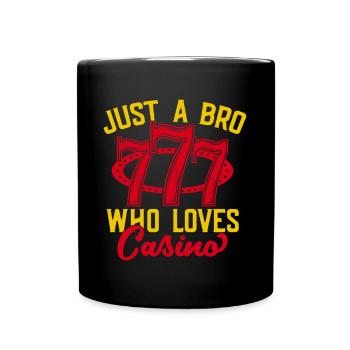 Fan de jeux d’argent juste un frère qui aime le casino - Mug uni - noir - Devant