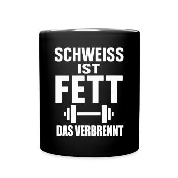 Chemise de fitness Gym Sport Style - Mug uni - noir - Devant