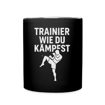 Fitness Shirt Gym Sport Style - Full Colour Mug - black - Front