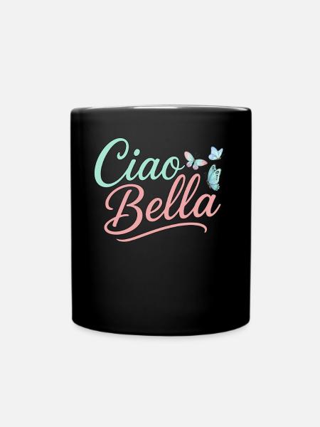 Ciao Bella - Tasse einfarbig - Schwarz