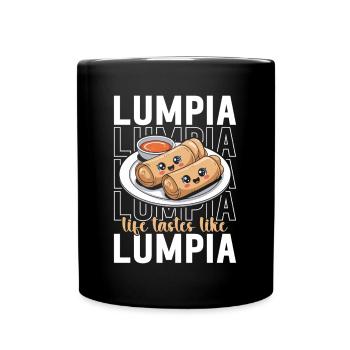 Spring Rolls Lumpia Asian Cuisine - Full Colour Mug - black - Front
