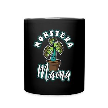 Monstera Mama - Full Colour Mug - black - Front