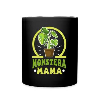 Monstera Mama - Full Colour Mug - black - Front