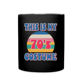 C’est mon costume des années 70 - Mug uni - noir - Devant