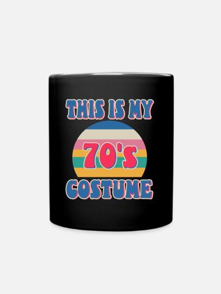 This Is My 70s Costume - Tasse einfarbig - Schwarz