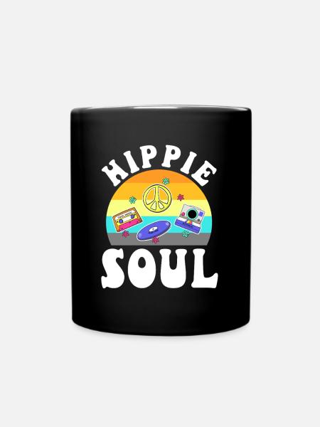 Hippie Soul - Tasse einfarbig - Schwarz