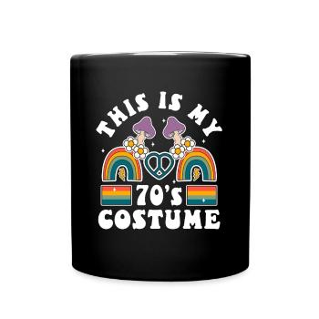 C’est mon costume des années 70 - Mug uni - noir - Devant