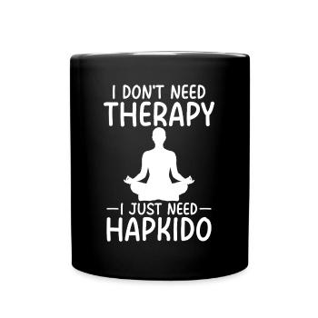 Therapy Hapkido - Tasse einfarbig - Schwarz - Vorne