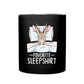 Favorite Sleepshirt - Tasse einfarbig - Schwarz - Vorne