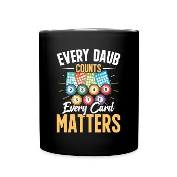 Bingo Night Fun Design for Bingo Fans - Full Colour Mug - black - Front