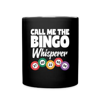Appelez-moi le chuchoteur de bingo - Bingofans Bingo - Mug uni - noir - Devant