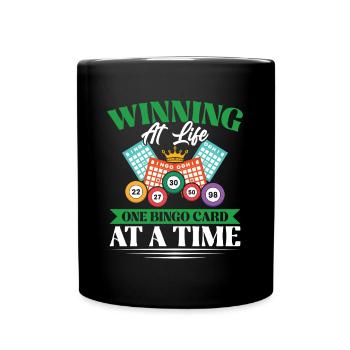 Bingo Bingo Night Bingo Card Bingo Player - Full Colour Mug - black - Front