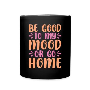 Yoga Be Good To My Mood Yoga Drôle - Mug uni - noir - Devant