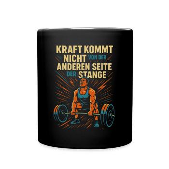 Bodybuilder Fitness Sport Chemise Dumbbell Studio - Mug uni - noir - Devant