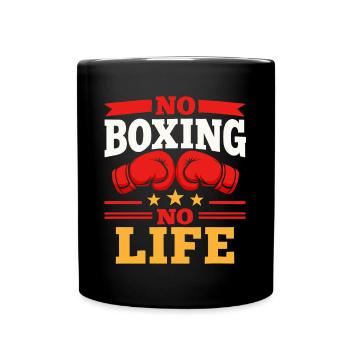No Boxing No Life Boxing Gloves Boxing Gloves - Full Colour Mug - black - Front