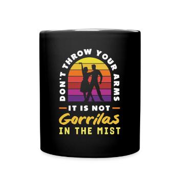 Tango et salsa - Parfait pour les fans de danse de salon - Mug uni - noir - Devant