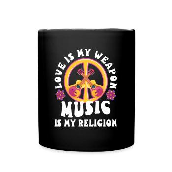 Bad vibes don’t go with my outfit - Tasse einfarbig - Schwarz - Vorne